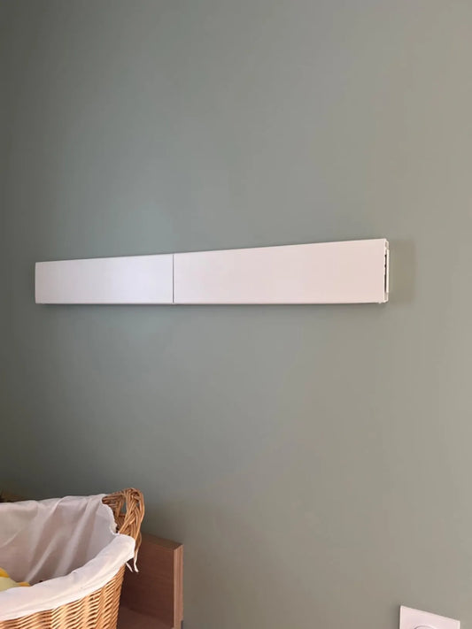 Étendoir Mural Rétractable et Pliable – Anticorrosion & Gain de Place