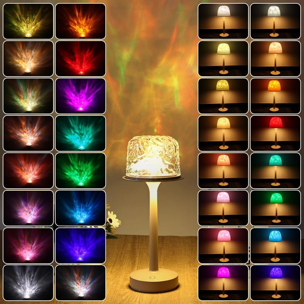 Projecteur 3 en 1 avec motif vagues de l'océan – 16 Couleurs avec Télécommande