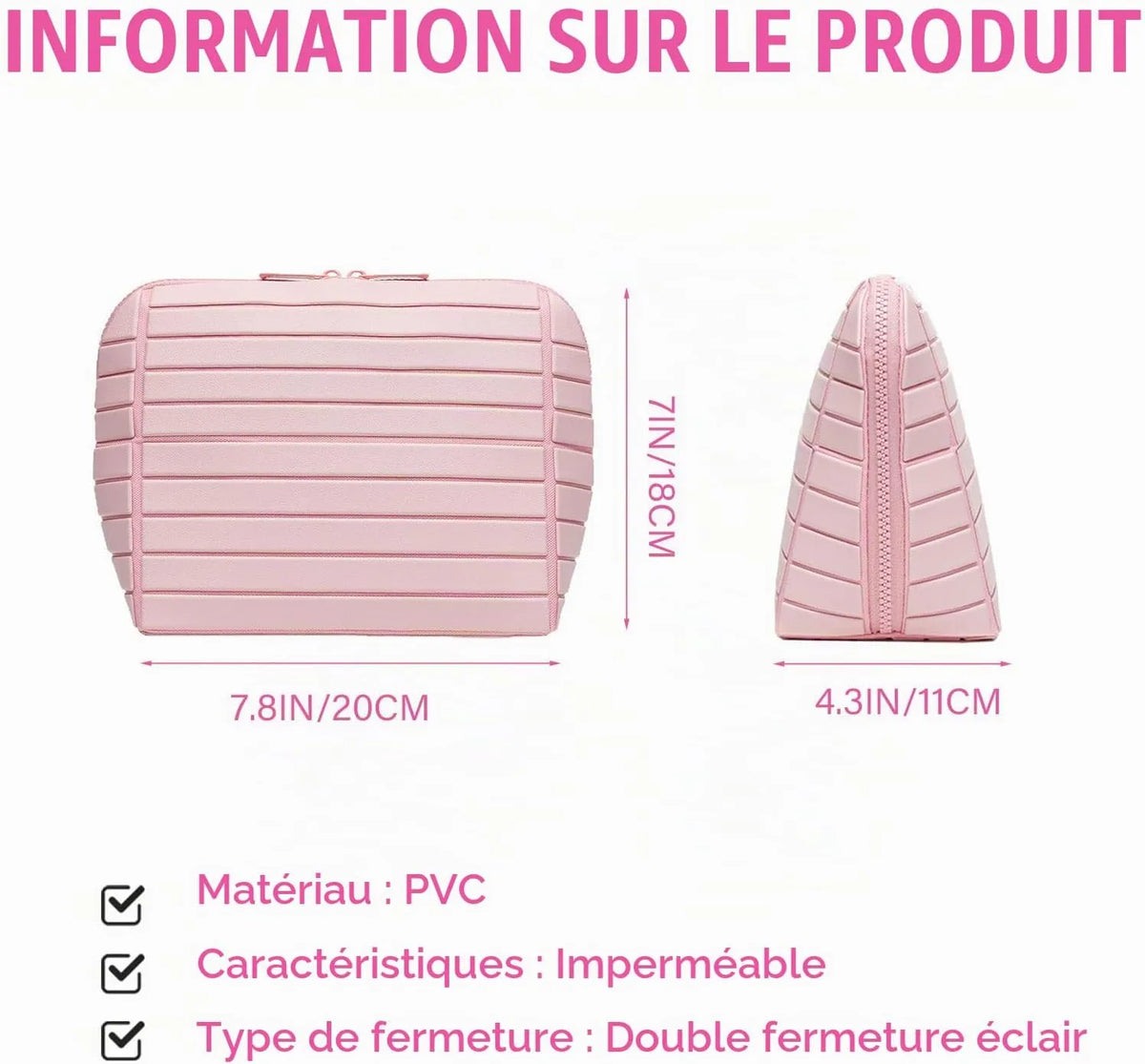 Trousse de Maquillage Pliable avec Compartiments – Compacte & Ultra-Organisée