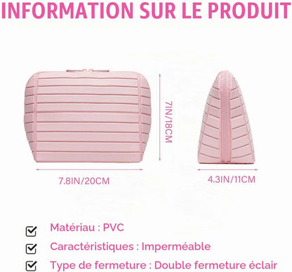 Trousse de Maquillage Pliable avec Compartiments – Compacte & Ultra-Organisée