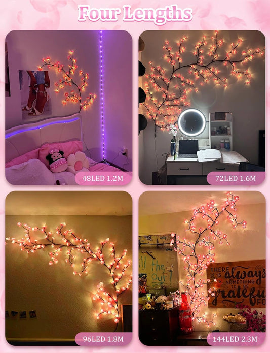 Guirlande lumineuse fleurs de cerisier