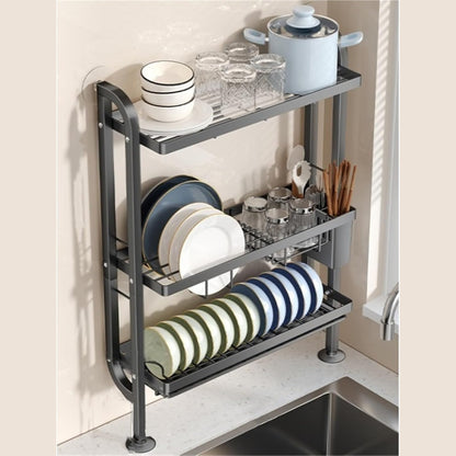 Égouttoir à Vaisselle 3 Niveaux – Organisateur de Cuisine Polyvalent