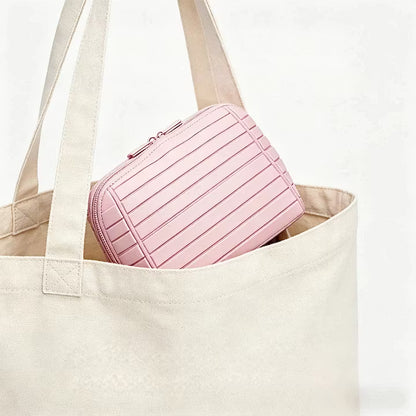 Trousse de Maquillage Pliable avec Compartiments – Compacte & Ultra-Organisée