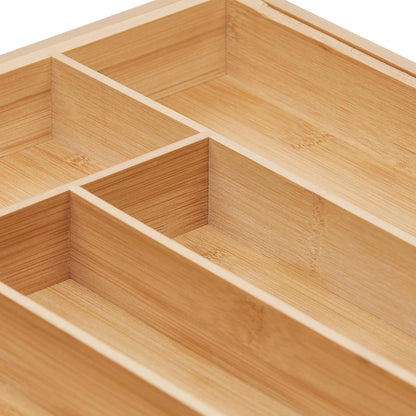 Range-couverts extensible en bambou premium – Organisation parfaite de vos tiroirs