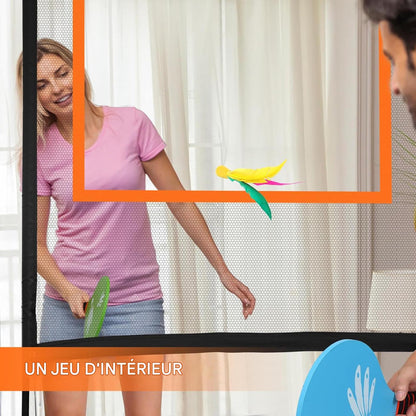 Jeu de Raquettes 2-en-1 avec Filet – Pour Intérieur & Extérieur