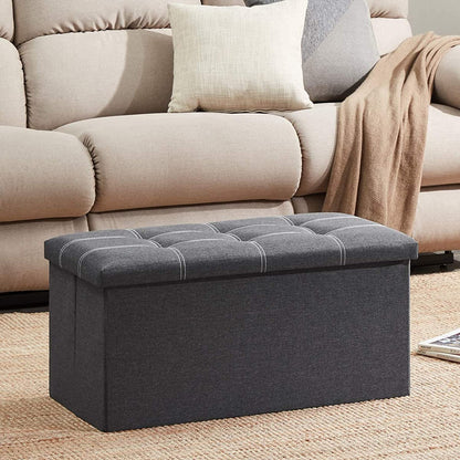Pouf de Rangement Pliable – Le coffre discret qui fait disparaître le désordre en quelques secondes