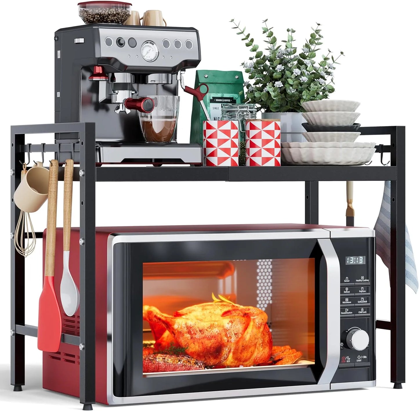 Étagère à Micro-ondes Extensible