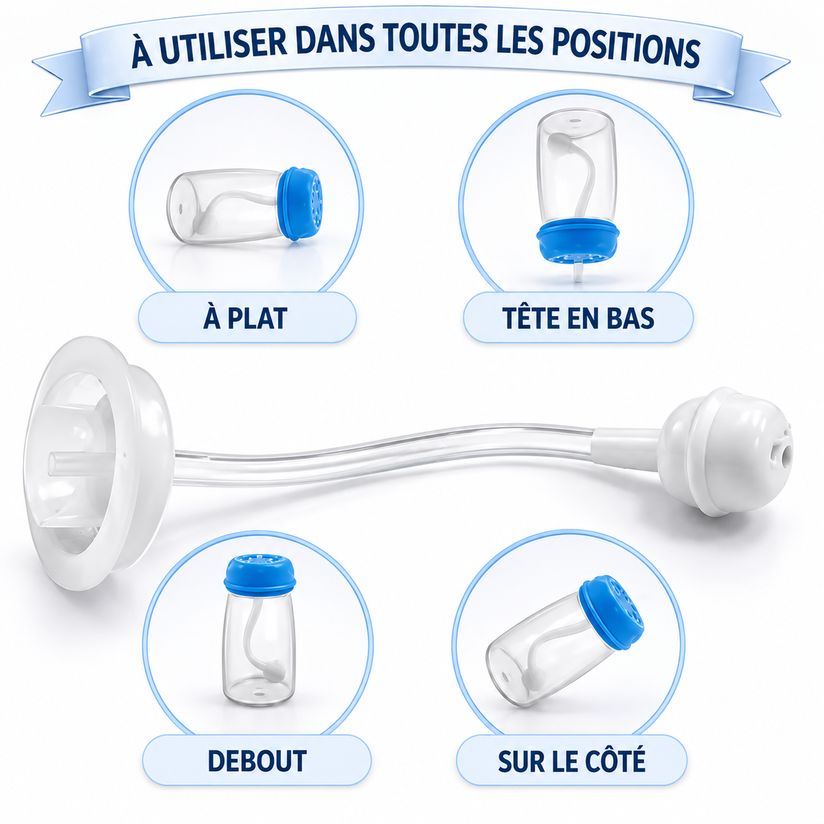 Biberon Main Libre anti colique 300ml – Confort & Liberté pour Bébé