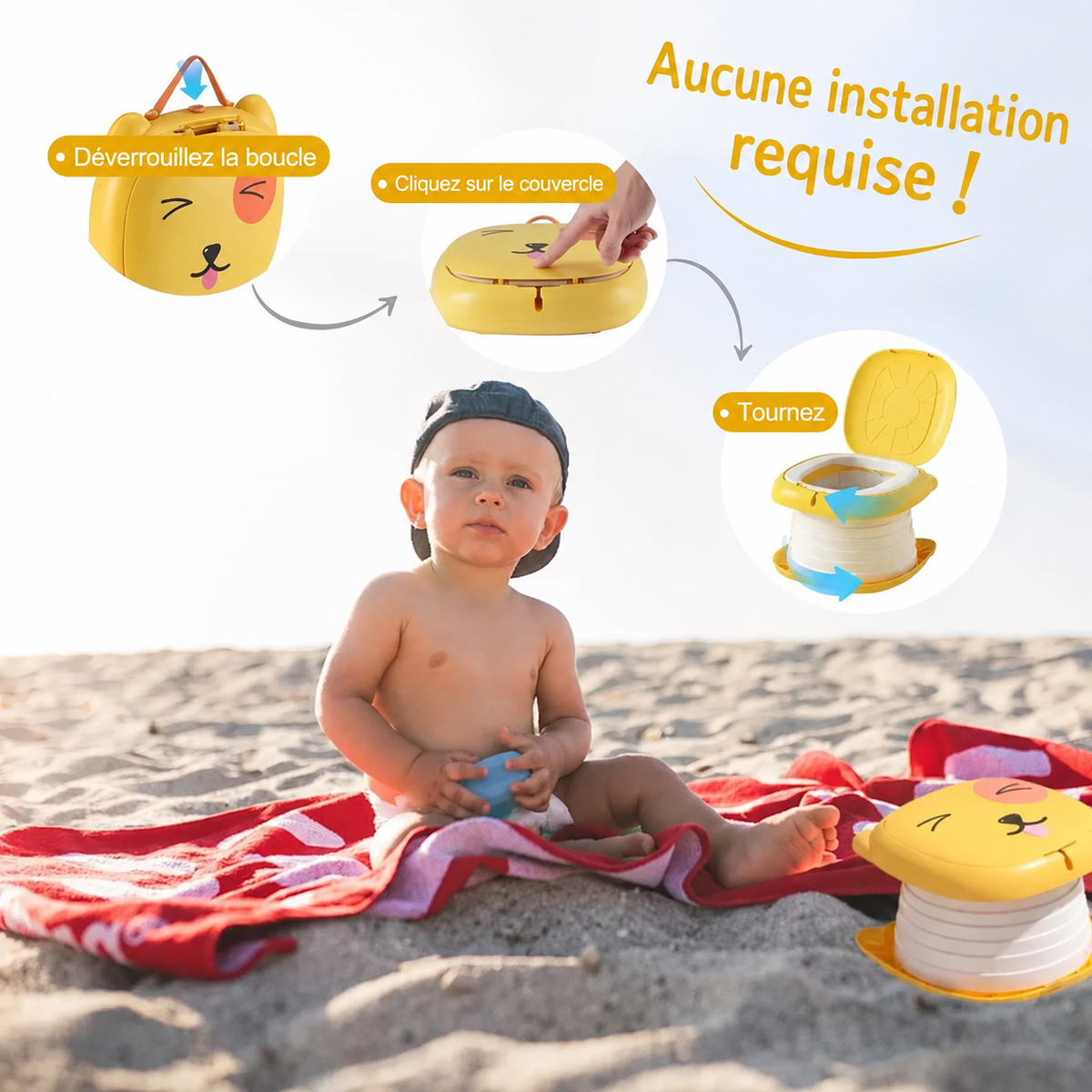 Pot Portable pour Bébé & Enfant – Voyage, Voiture & Sorties