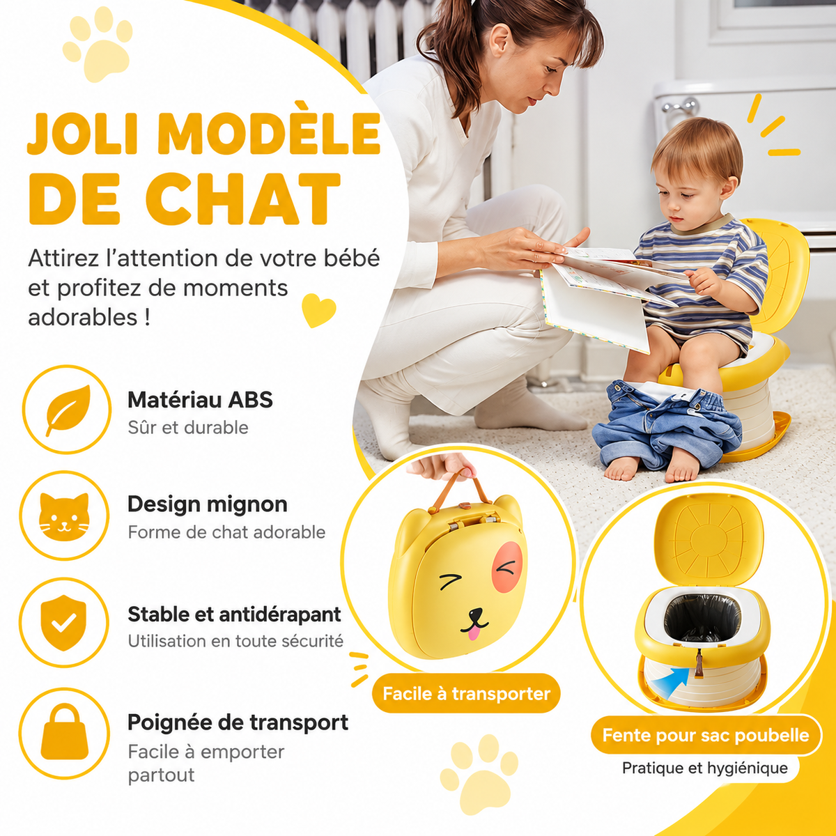 Pot Portable pour Bébé & Enfant – Voyage, Voiture & Sorties