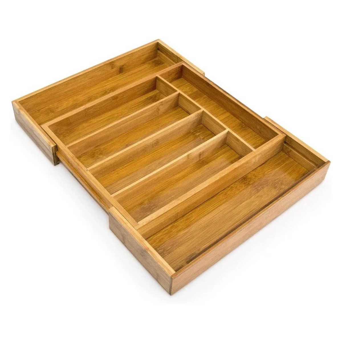 Range-couverts extensible en bambou premium – Organisation parfaite de vos tiroirs
