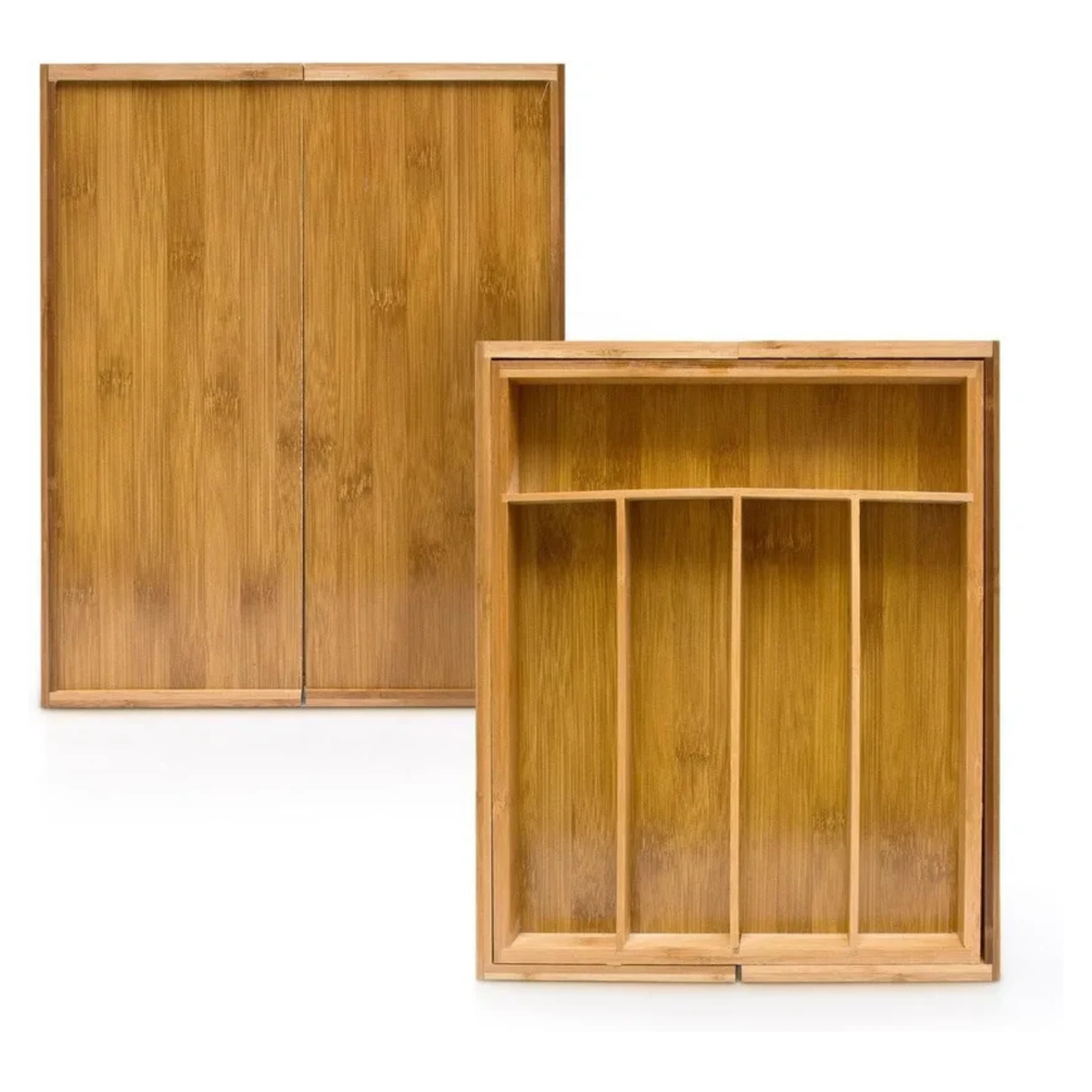 Range-couverts extensible en bambou premium – Organisation parfaite de vos tiroirs
