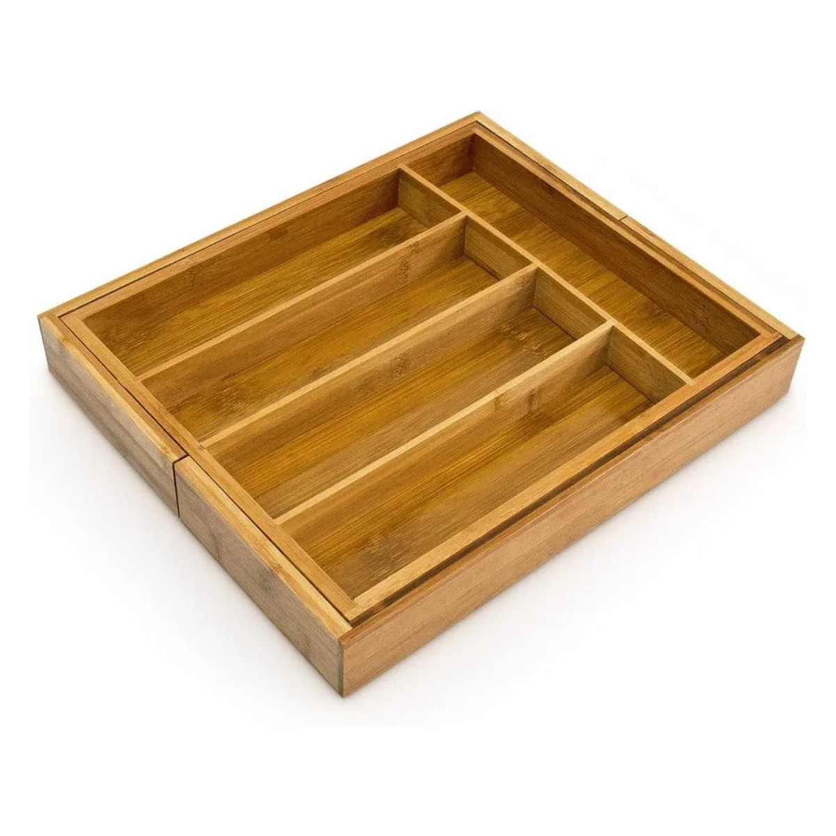 Range-couverts extensible en bambou premium – Organisation parfaite de vos tiroirs