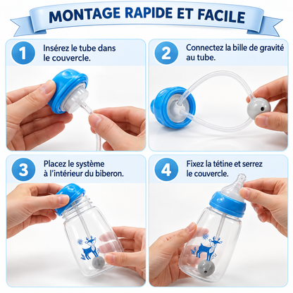 Biberon Main Libre anti colique 300ml – Confort & Liberté pour Bébé