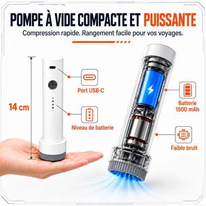 Lot de 12 Sacs Sous Vide avec Pompe Électrique – Maison & Voyage