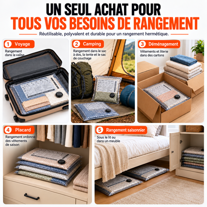 Lot de 12 Sacs Sous Vide avec Pompe Électrique – Maison & Voyage