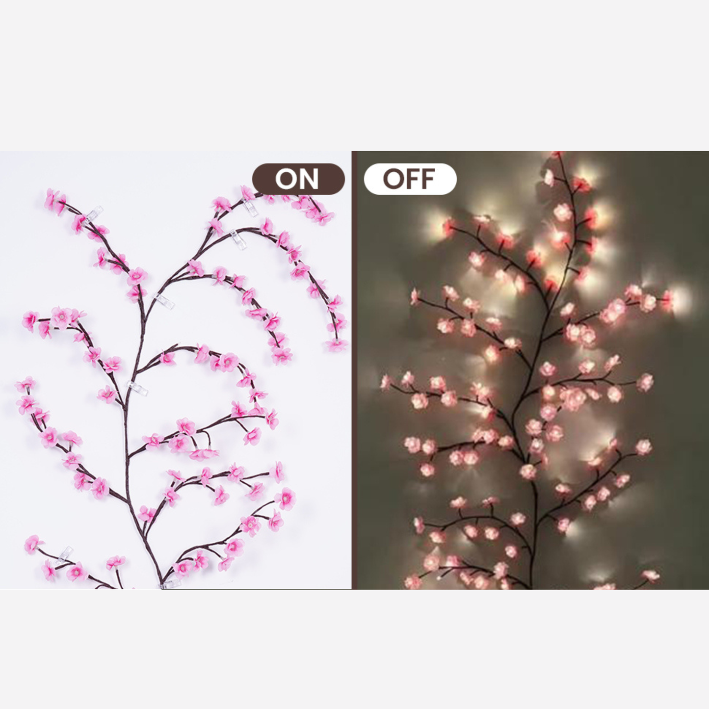 Guirlande lumineuse fleurs de cerisier