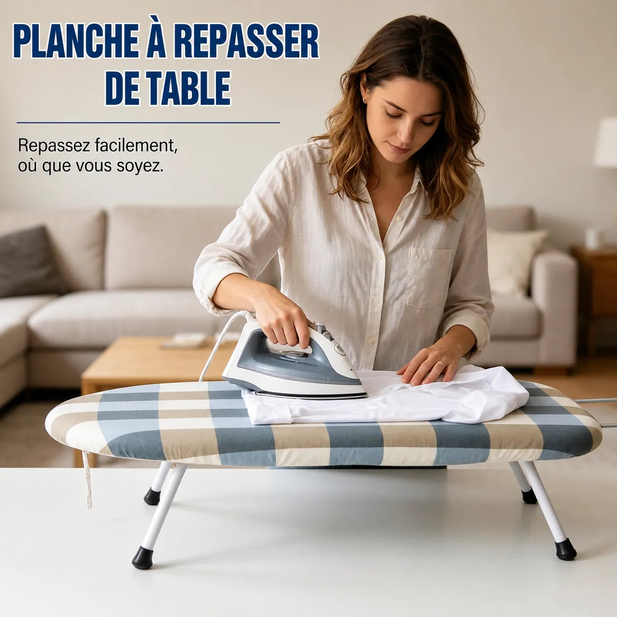 Mini Planche à Repasser  – Pliable et Portable, Pieds Antidérapants