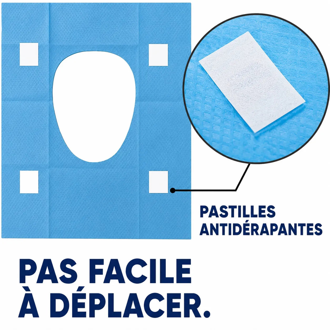 Utilisez les toilettes publiques en toute sérénité grâce à nos housses de siège jetables