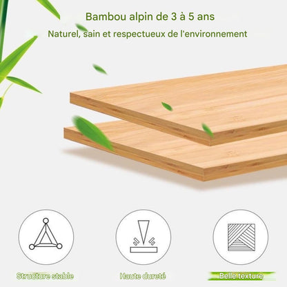 Étagère à Chaussures Bambou 8 Niveaux – Pliable & Gain de Place