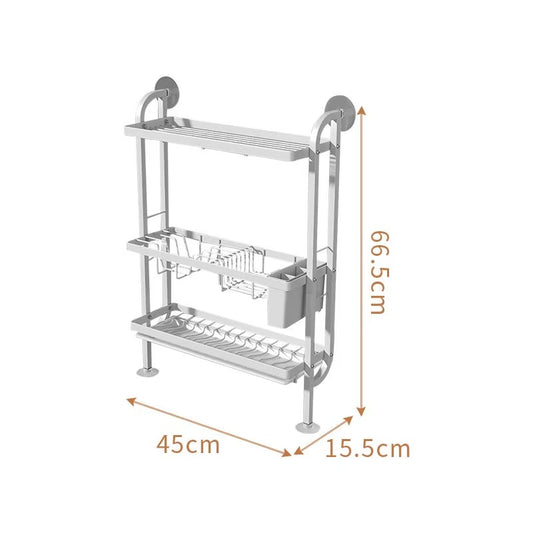Égouttoir à Vaisselle 3 Niveaux – Design Moderne & Rangement Optimisé