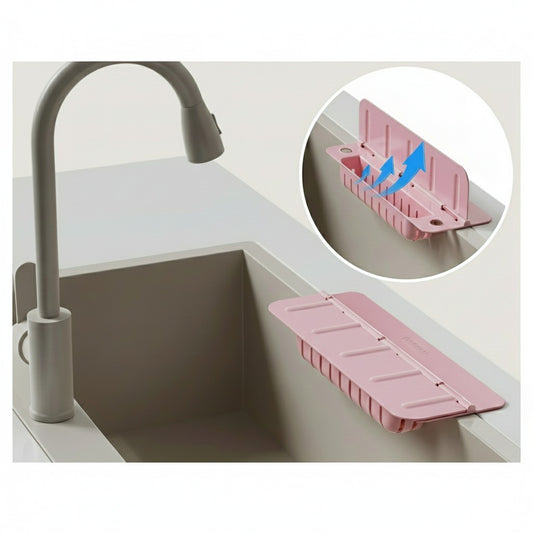 Garde-éclaboussures pour évier de cuisine avec organiseur intégré